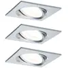 Image de Paulmann 93456 Nova Spot encastrable jeu de 3 LED LED 18 W Aluminium (tourné)