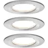 Image de Paulmann Nova Spot encastrable pour salle de bains jeu de 3 LED LED 18 W IP44 fer (brossé)