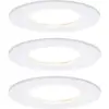 Image de Paulmann Nova Spot encastrable pour salle de bains jeu de 3 LED LED 18 W IP44 blanc mat