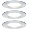Image de Paulmann Nova Spot encastrable pour salle de bains jeu de 3 LED LED 18 W IP44 Aluminium (tourné)