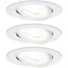 Image de Paulmann 93467 Spot encastrable jeu de 3 LED GU10 19.5 W blanc mat