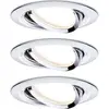 Image de Paulmann 93488 Nova Spot encastrable jeu de 3 LED LED 18 W chrome (brillant)
