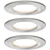 Image de Paulmann Nova Spot encastrable pour salle de bains jeu de 3 LED LED 18 W IP44 fer (brossé)
