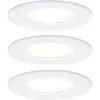 Image de Paulmann Nova Spot encastrable pour salle de bains jeu de 3 LED LED 18 W IP44 blanc mat