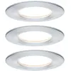Image de Paulmann Nova Spot encastrable pour salle de bains jeu de 3 LED LED 18 W IP44 Aluminium (tourné)