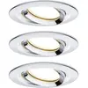 Image de Paulmann Nova Plus Spot encastrable pour salle de bains jeu de 3 LED LED 20.4 W IP65 chrome