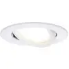 Image de Luminaire à LED encastrable LED intégrée Paulmann Coin Slim 93876 N/A 6 W blanc mat