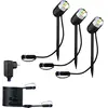 Image de Paulmann colour Spot Pike Set RGBW Zigbee 94284 Système déclairage Plug&Shine ZigBee LED 4.5 W blanc chaud anthracite
