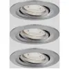 Image de Paulmann 94295 EBL Nova mini Coin Luminaire à LED encastrable jeu de 3 4 W fer