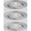 Image de Paulmann 94297 EBL Nova mini Coin Luminaire à LED encastrable jeu de 3 LED LED intégrée 4 W aluminium
