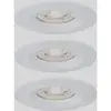 Image de Paulmann 94299 EBL Nova mini Coin Luminaire à LED encastrable jeu de 3 LED 4 W blanc