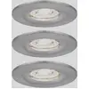 Image de Paulmann 94301 EBL Nova mini Coin Luminaire à LED encastrable jeu de 3 Module LED LED intégrée 4 W fer