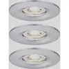 Image de Paulmann 94303 EBL Nova mini Coin Luminaire à LED encastrable jeu de 3 LED 4 W chrome