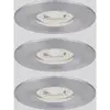 Image de Paulmann 94305 EBL Nova mini Coin Luminaire à LED encastrable jeu de 3 LED 4 W aluminium