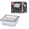 Image de Paulmann 94336 LED luminaire d'ext. encastré sol Brick avec détecteur de mouv. IP67 100x100 mm carré incl. 1x0,8W Alu, Gris Métal, Acier inox. 3000K