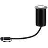 Image de Paulmann 94370 Plug & Shine Lampe d'extérieur LED encastrable au sol IP67 3000 K 6 W Gris Intensité variable Système d'éclairage de jardin en aluminium