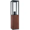 Image de Paulmann 94676 luminaire d'extérieur LED Objet lumineux Timba IP44 600mm borne lumineuse sans ampoule carré max. 60W Outdoor Bois E27