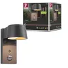Image de Paulmann Applique extérieure LED Capea Détecteur de mouvement crépusculaire (IR) respectueux des insectes IP44 96x165 mm Tunable Warm 6W 450lm 230V 98° Anthracite Aluminium 94714