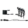 Image de Paulmann P+S Spot Set Sting 2200K 94729 Système déclairage Plug&Shine kit de démarrage pour projecteur de jardin à LED LED 18.9 W or anthracite