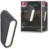 Image de Paulmann 94733 luminaire d'extérieur LED Applique Cliff Résistant à l’eau de mer IP44 64x116mm 3000K 9,5W 300lm 230V Anthracite Alu Blanc chaud