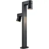 Image de Paulmann 94824 Borne lumineuse LED Kimu IP44 822mm 3000K 2x8W 2x500lm 230V 70° anthracite aluminium luminaire d'extérieur