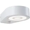 Image de Paulmann 94867 Applique d'extérieur LED Silma détecteur de mouvement IP44 65x186 mm 3000 K 5,5 / 1x0,7W 600lm 230V Blanc aluminium