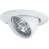 Image de Paulmann 98773 Premium Encastré basculant max. 50W 12V GU5,3 51mm Blanc/Alu Zinc