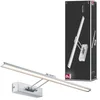 Image de Paulmann 99896 Galeria LED luminaires pour tableau Beam Sixty 11W Nickel brossé/Chrome 230V Mét, Métal, 11 W, 58,5 x 19 x 4,6 cm