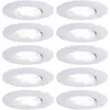 Image de Paulmann Spot LED encastrable pour salle de bains jeu de 10 60 W blanc mat