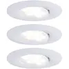 Image de Paulmann Calla Spot LED encastrable pour salle de bains jeu de 3 18 W IP65 blanc mat