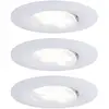 Image de Paulmann Calla Spot LED encastrable pour salle de bains jeu de 3 19.5 W IP65 blanc mat