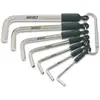 Image de Hazet 6 pans intérieurs Jeu de clés mâles coudées 2 mm, 3 mm, 4 mm, 5 mm, 6 mm, 7 mm, 8 mm 7 pièces