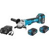 Image de Hazet 2678510 Lot de 4 meuleuses d'angle sans fil, chargeur rapide, 2 batteries Li-ion 18 V, 5 Ah 2678510