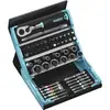 Image de Hazet SmartCase 2200SC-2 Jeu dembouts 50 pièces 6 pans intérieurs, vis à fente, cruciforme Phillips, vis Pozidriv, 12 pans extérieurs, TORX® intérieur