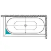 Image de KALDEWEI Élément d’habillage pour baignoire rectangulaire, 550000220000,