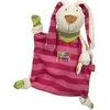 Image de Doudou Chiffon Lapin Rouge/Écru 26 cm