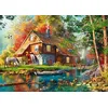 Image de Schmidt Spiele 58881 Le Moulin à Eau en Automne, Puzzle de 1000 pièces, Marron, Orange, Vert