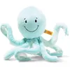 Image de Steiff - 063770 - Soft Cuddly Friends Pieuvre Ockto - Aqua Green, 27 cm