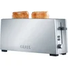 Image de GRAEF Grille-pain TO90 argent, longues fentes, support petits pains, 6 niveaux brunissage, levage, tiroir à miettes inox, décongélation