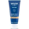Image de WELEDA Crème À Raser   Rasage Propre Et Net, Mousse À Raser Avec Ou Sans Blaireau, Amande Douce & Lait De Chèvre, Limite Le Feu Du Rasoir, Peaux Sensibles, Shaving Cream, Labellisée NATRUE, 75ml