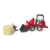 Image de Bruder Jeu De Construction Schaffer Compact Loader 2630 With Bale Gripper+1 Round Bale 2192