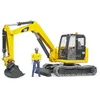 Image de bruder - 02466 - Mini Pelleteuse CATERPILLAR Jaune avec Personnage