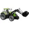 Image de bruder Deutz Tracteur 8280 TTV avec chargeur frontal modèle fini Modèle réduit dengin agricole