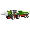 Image de bruder Tracteur ROADMAX avec chargeur frontal et remorque basculante modèle fini Modèle réduit dengin agricole