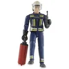 Image de bruder 60100 - Pompier avec accessoires - 1:16 Figurine jouet, Homme, humain, set de figurines, camion de pompiers, intervention