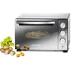 Image de ROMMELSBACHER Four Back & Grill BGS 1400   Économe en énergie et efficace, volume 22 l, chambre de cuisson antiadhésive, 6 types de chauffage, tournebroche, minuterie 60 min, double vitrage, argenté,