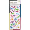 Image de Folia 1410 Lot de 5 Feuilles de Stickers décoratifs Magiques à Paillettes Env. 10 x 23 cm Motifs Assortis Idéal pour la décoration de Cartes de voeux, travaux manuels et Scrapbooking