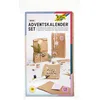 Image de folia 9402 Calendrier de l'Avent avec 24 sachets en Papier de qualité Alimentaire Couleur Naturelle, Cordon et Autocollants numérotés