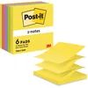 Image de Post-it Z-Notes, 6 Blocs (600 Feuilles), 76 mm x 76 mm