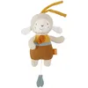 Image de Fehn Mini boîte à Musique Mouton - Doudou & Aide au sommeil en coton issu de l'agriculture biologique - mélodie Sais-tu combien il y a d'étoiles - pour bébés et jeunes enfants à partir de 0+ mois